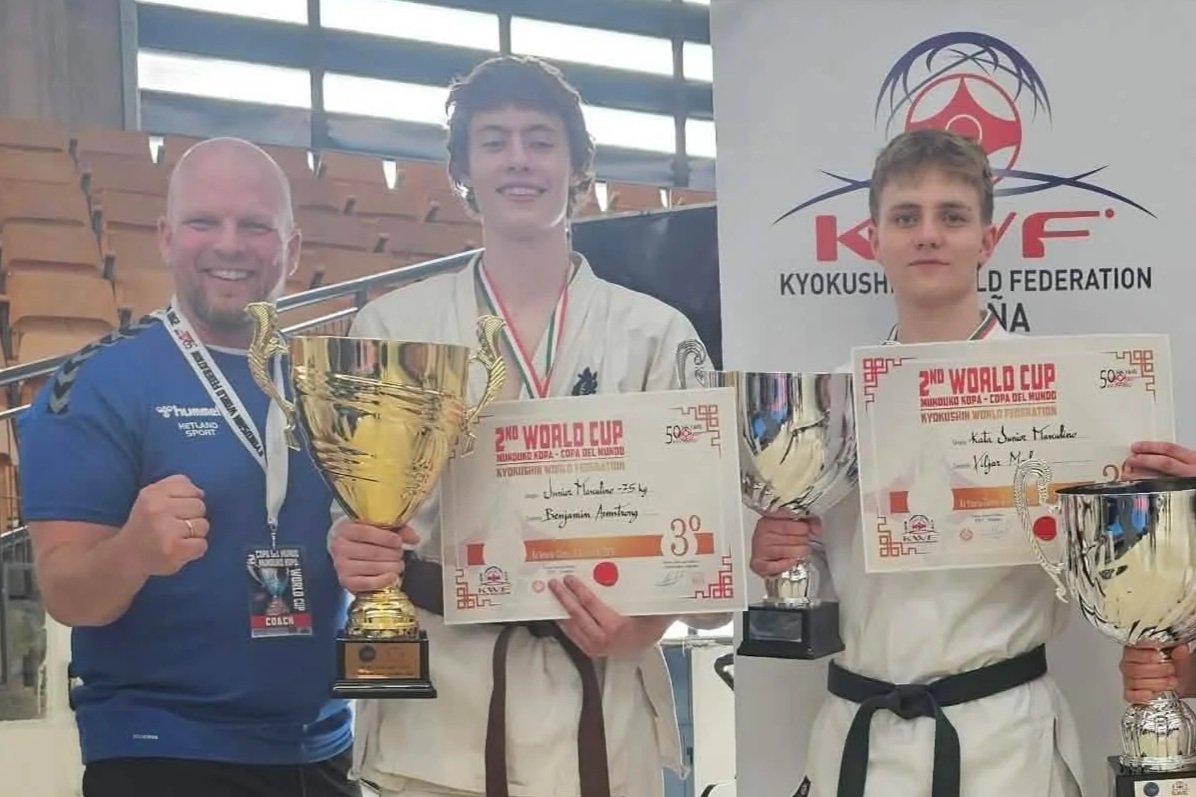 Fire medaljer til Gandsfjord Karateklubb i Verdenscupen i Spania