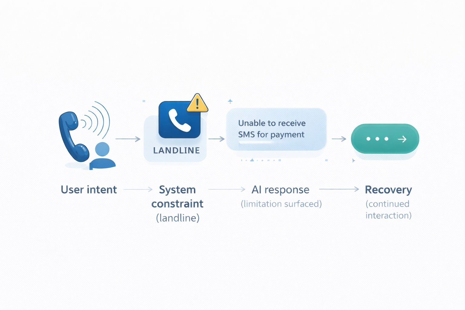 Designing graceful failure in an LLM-powered voice ordering system