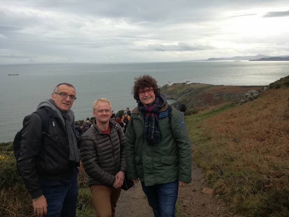 Students walking the Howth Cliff Walk