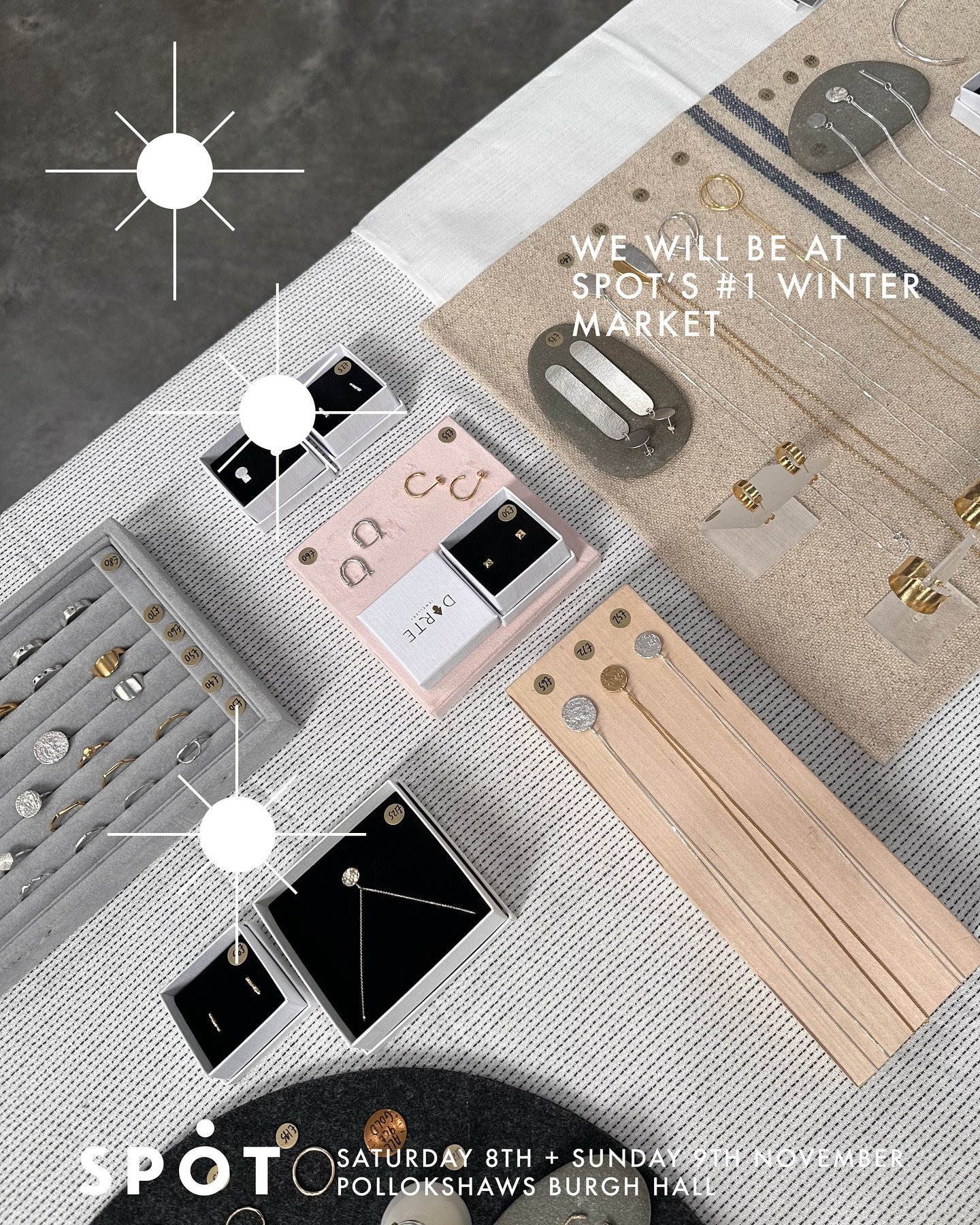 * Winter Market News *

Find me this weekend 8th + 9th Nov at @spotdesignmarket for my only Winter market this year. It&rsquo;s always such an amazing event and the line up is looking so good! Hope you can pop along to the @pollokshawsburghhall, on f