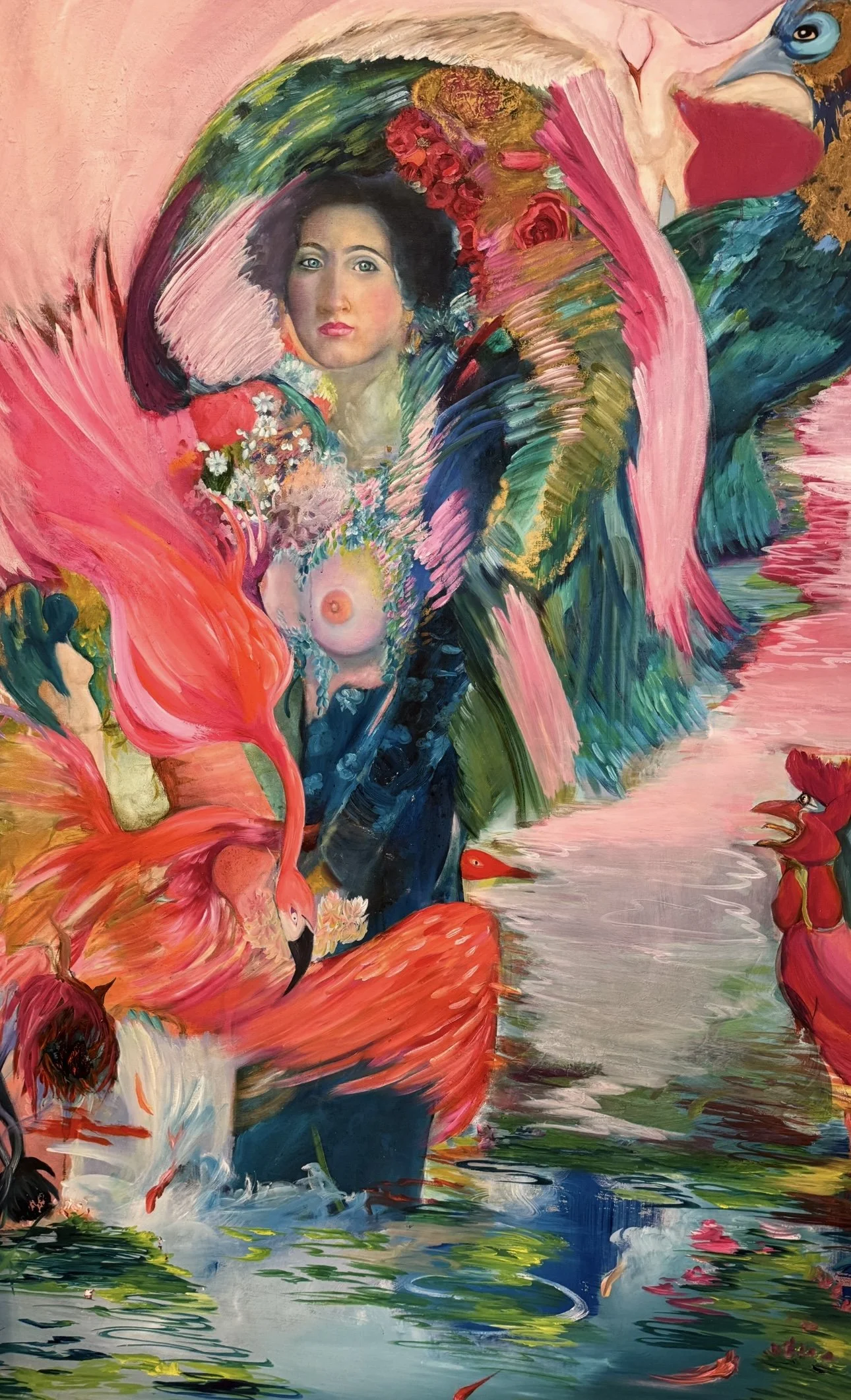 Oil on canvas 8’ tall