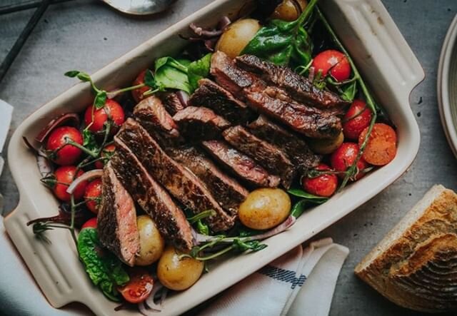 IT FEELS LIKE A BBQ WEEK!

RECIPE: SIRLOIN STEAK SALAD WITH NEW POTATOES

This warm, hearty salad is quick and easy to put together &ndash; perfect for a mid-week meal. The steak and the potatoes can be barbecued for this recipe if wished.

Ingredien