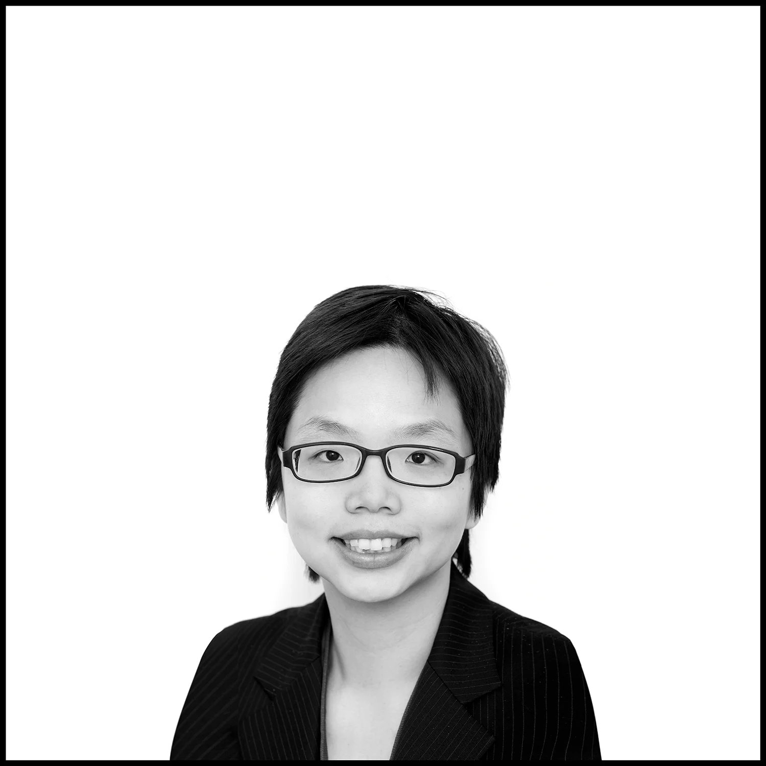 business lady in glasses