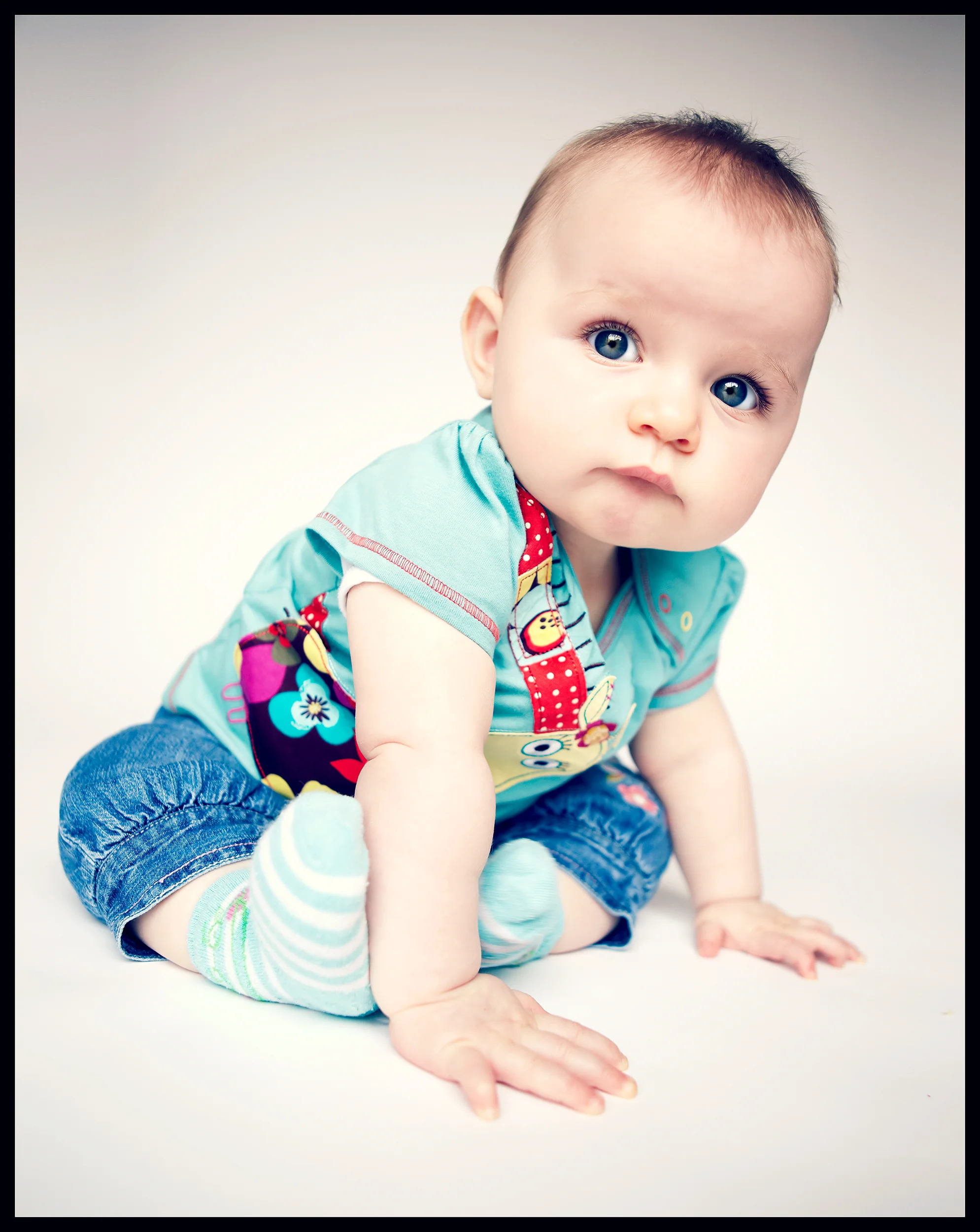 cute baby sitting portrait