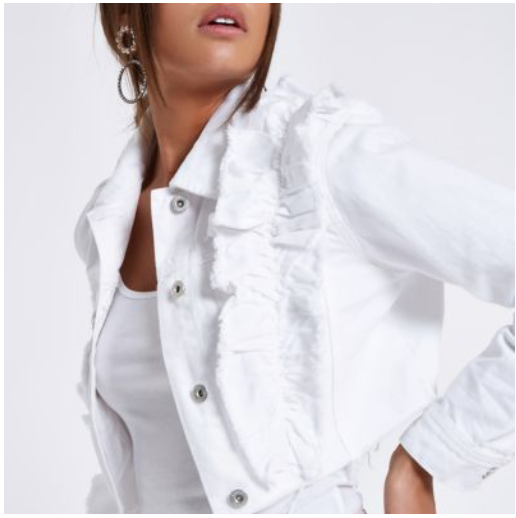 cropped denim jacket river island