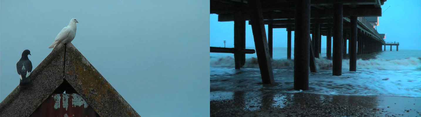  Still from film (32min) split screen projection  