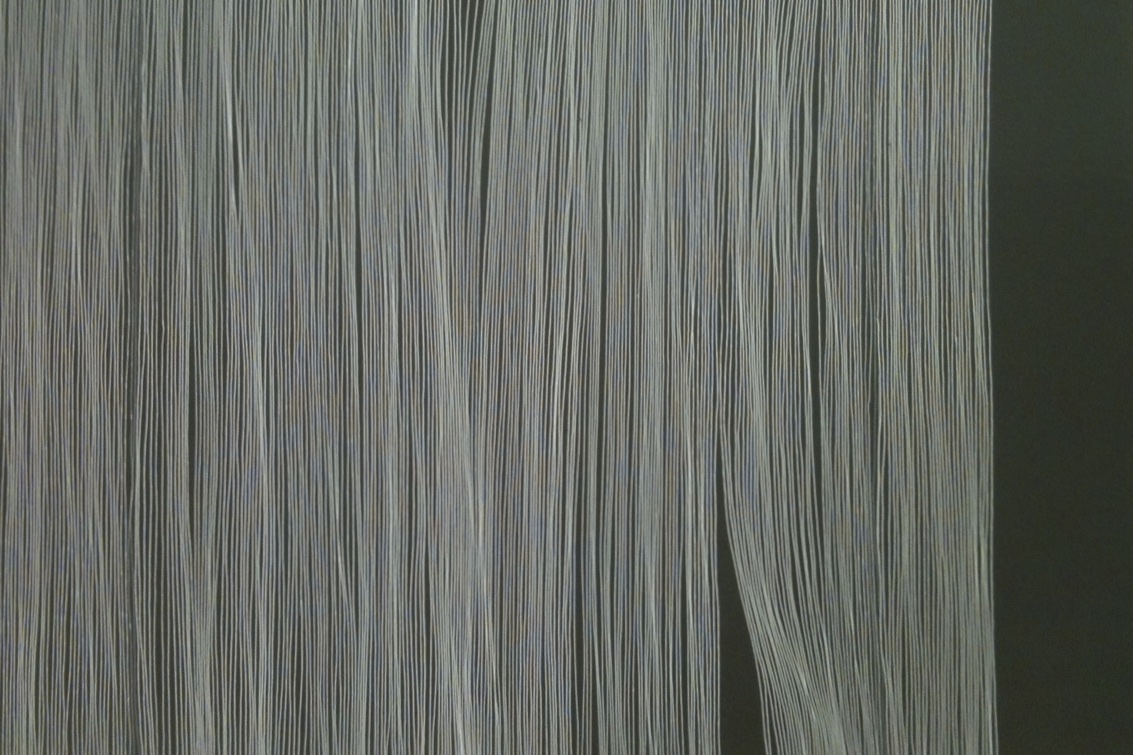  Line Drawing, 2017 White ink on dark grey paper [sold] 