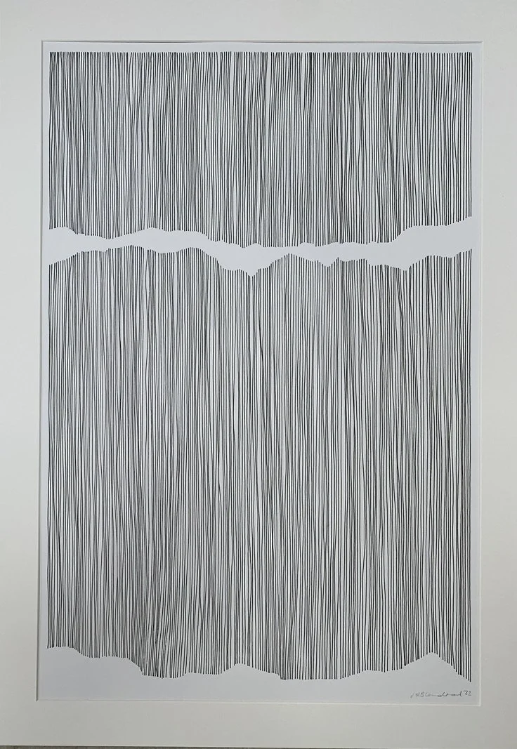  Hiatus II, 2022 Black ink on china white acid-free paper 59 x 84cm framed [SOLD] 