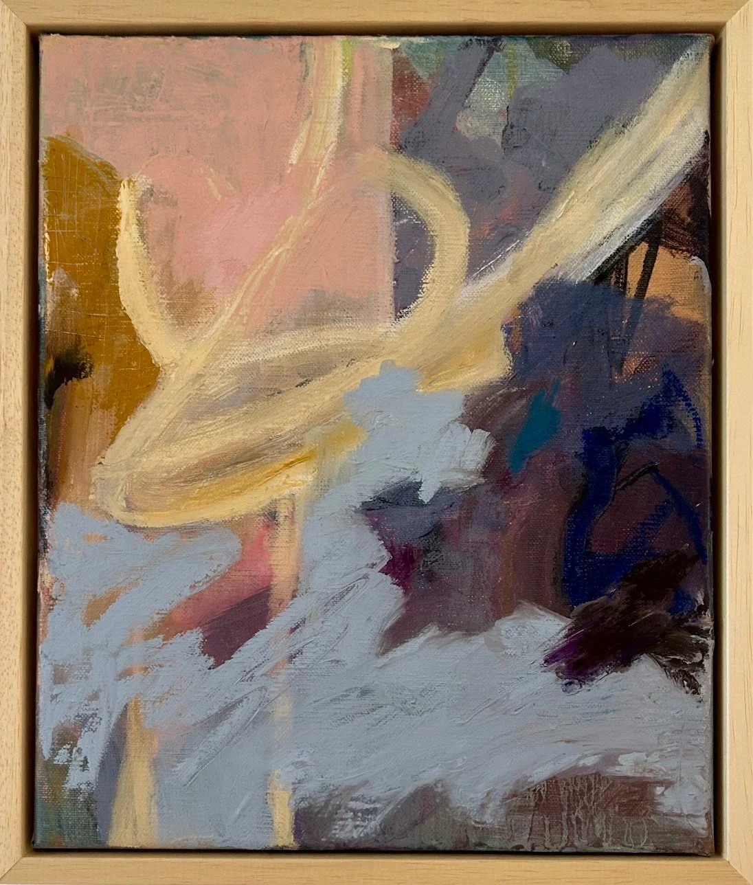   Messing up , 2026 Acrylic and oil on linen 25×30cm (open framed) £880 