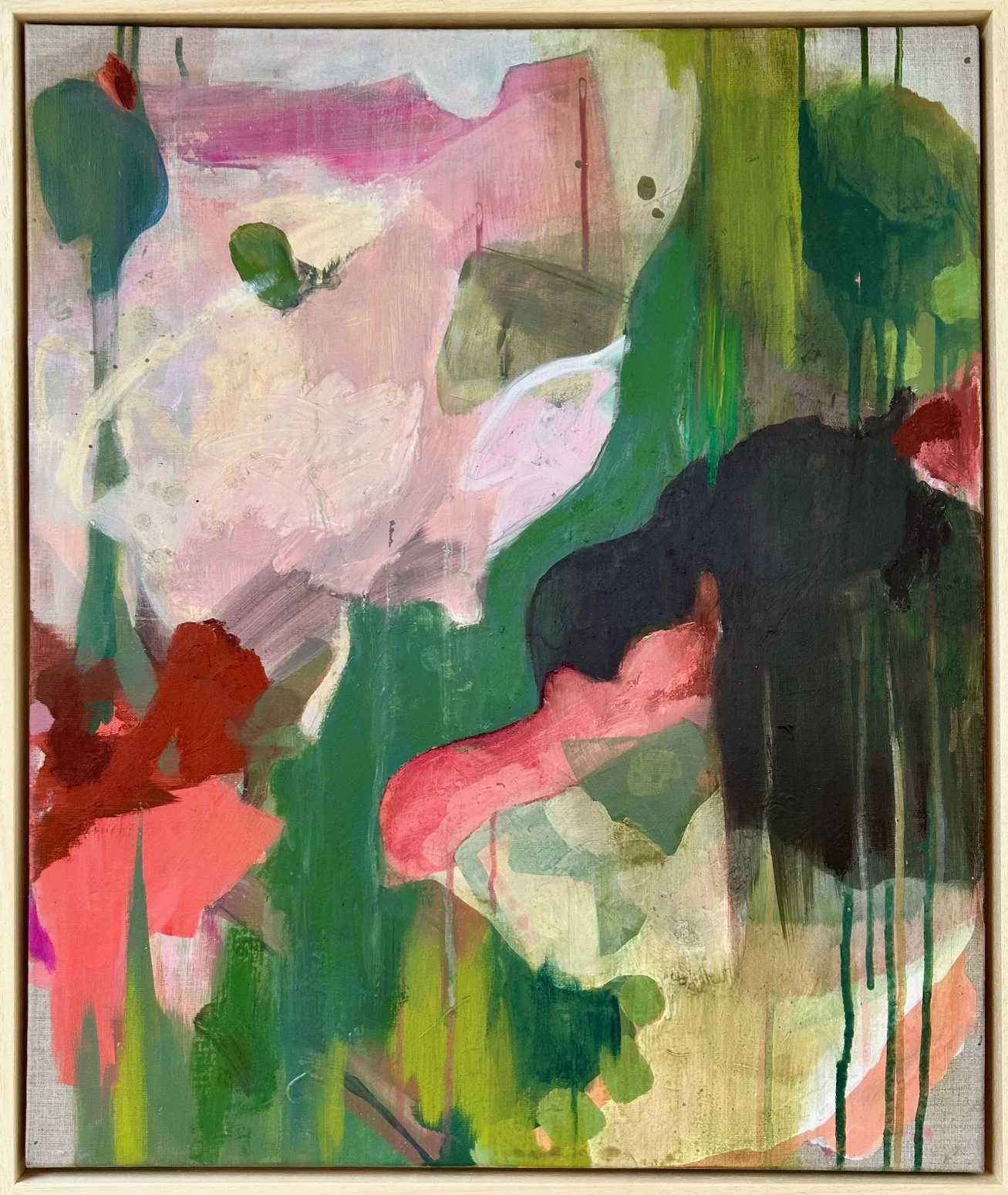   Mulch , 2026 Acrylic and oil on linen 50×60cm (open framed) £1750 