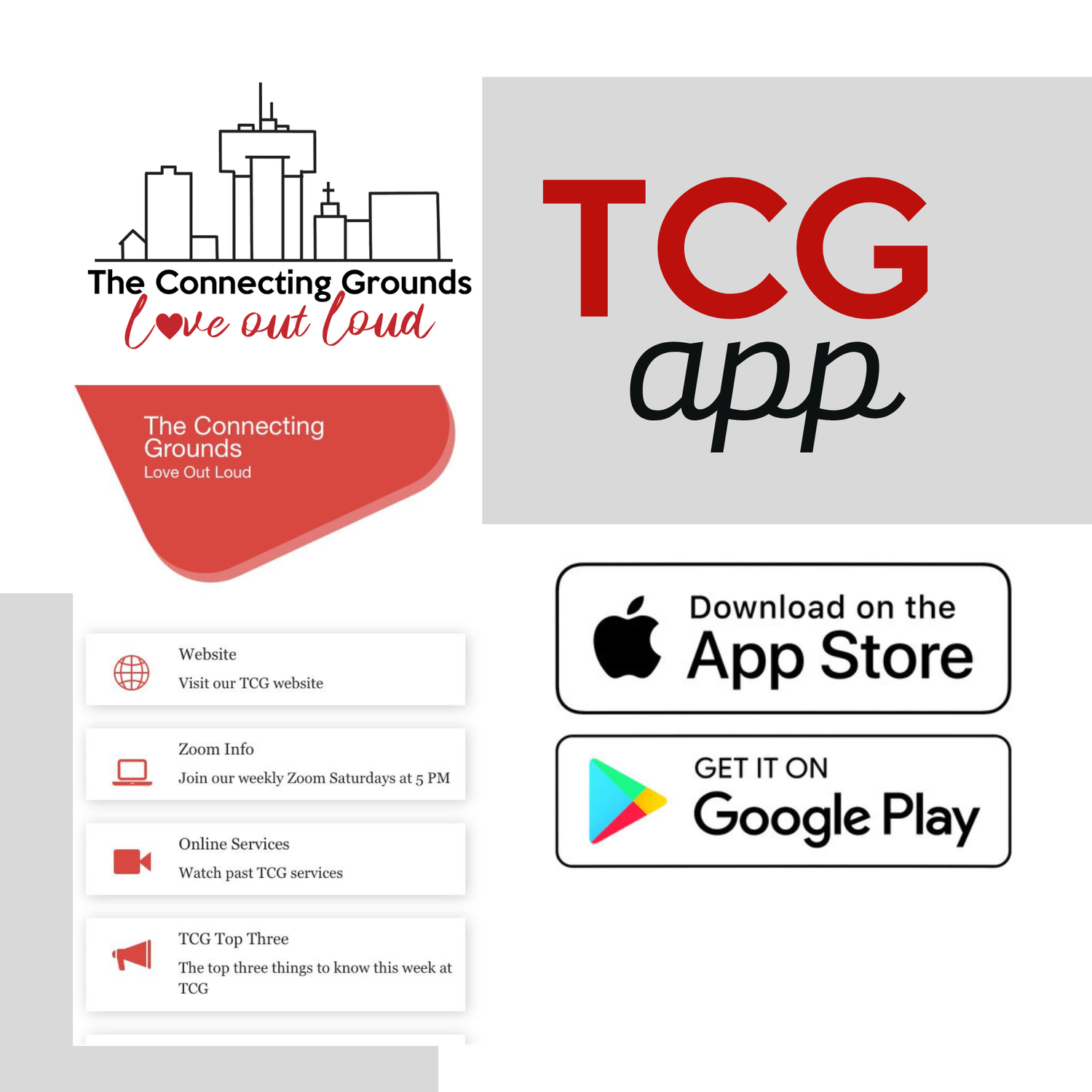 TCG App — The Connecting Grounds