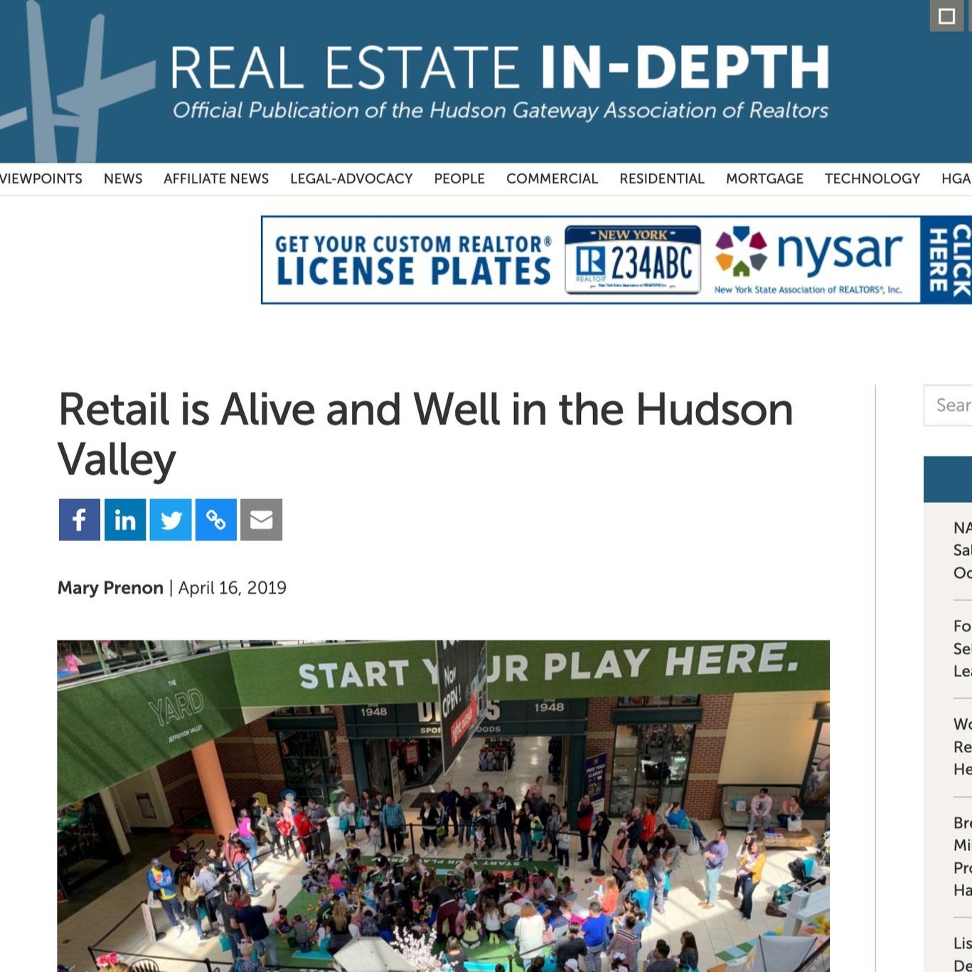 Real Estate In-Depth: Retail is Alive and Well in the Hudson Valley (Copy)