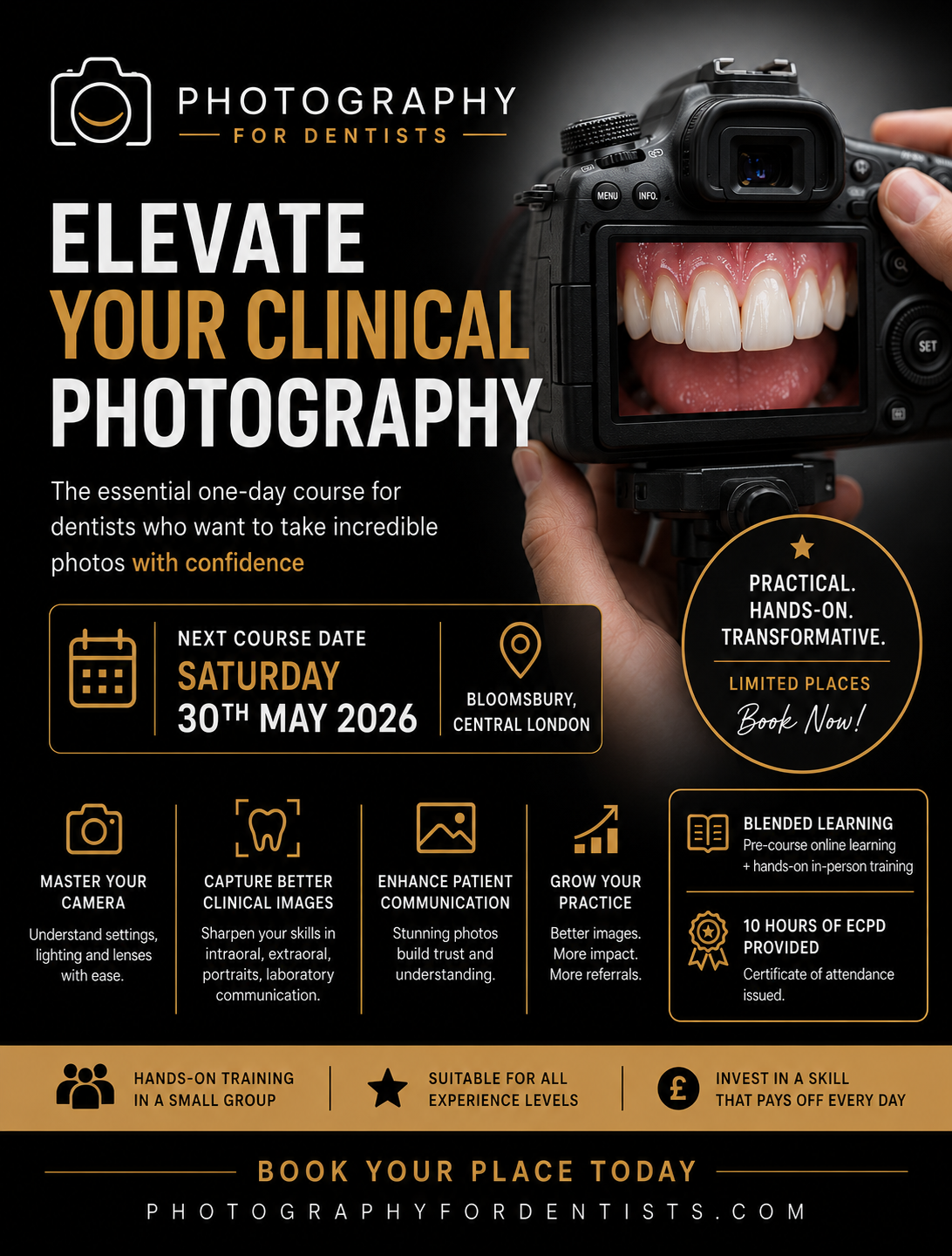 THE ART OF DIGITAL DENTAL PHOTOGRAPHY | Saturday 30th May 2026 | London