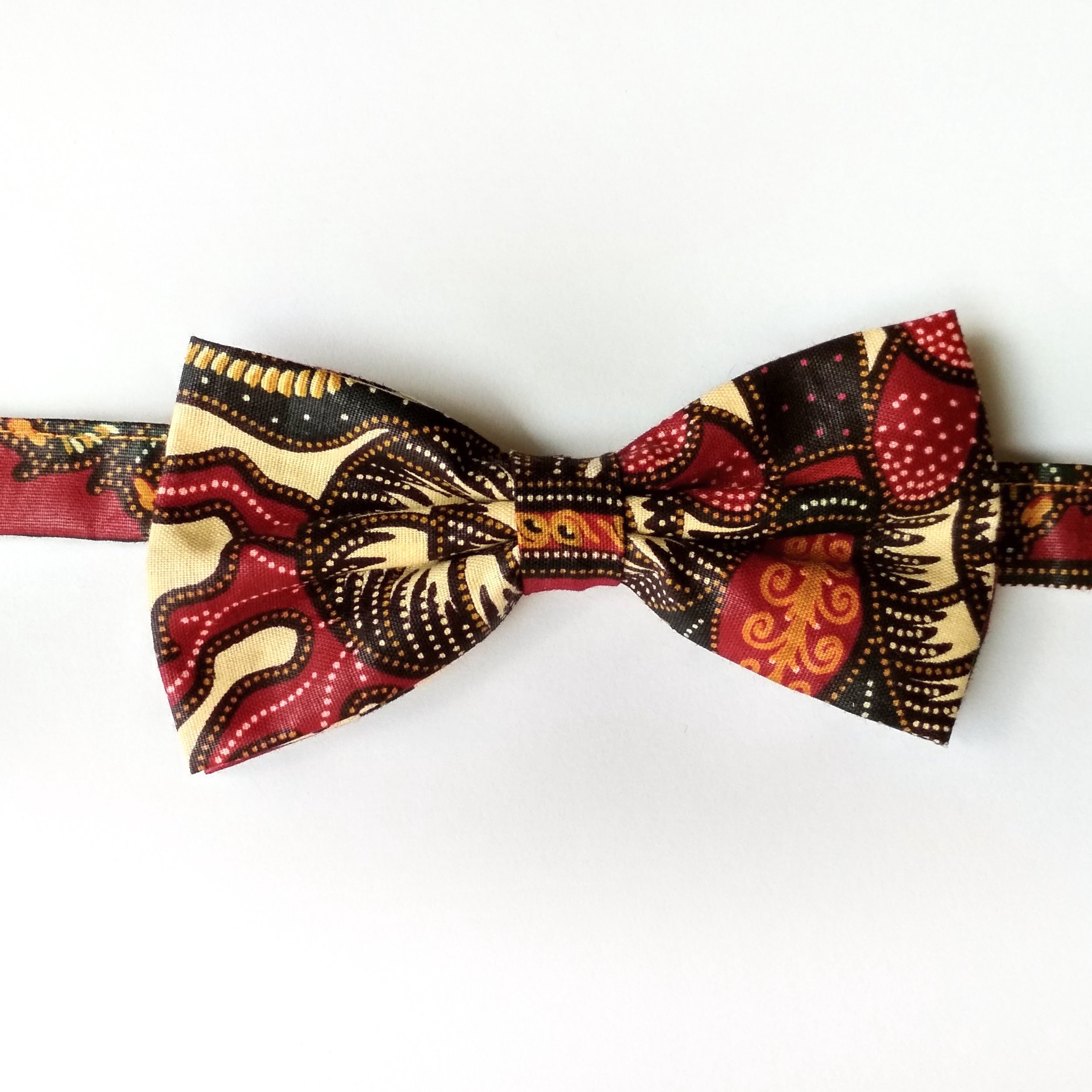 A one-of-a-kind Zimbowtie, handmade from upcycled offcuts