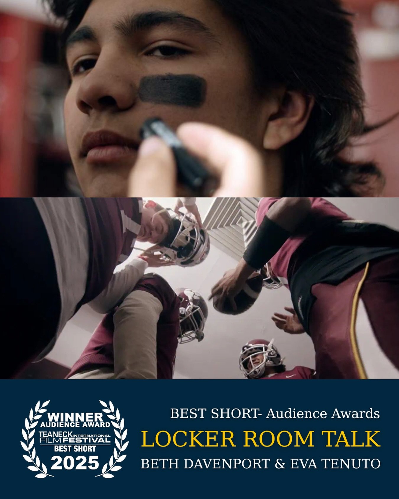 🏆Audience Award Winner: Best Short- 2025 TIFF 

&ldquo;Locker Room Talk&rdquo; made an impact at this year&rsquo;s festival- sparking reflection and conversations!
Following the Kingston Tigers as they confront stereotypes and redefine masculinity, 