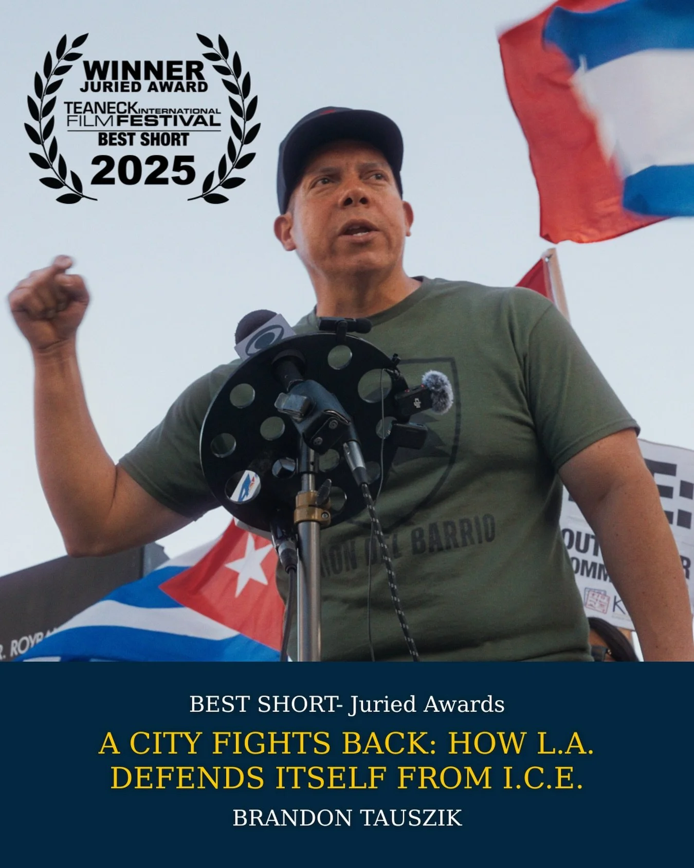 🏆 Juried Award Winner: Best Short- TIFF 2025 🏆 We&rsquo;re proud to announce that &ldquo;A City Fights Back: How L.A. Defends Itself from I.C.E.&rdquo; has been awarded Best Short at this year&rsquo;s festival.
In just 10 minutes, director @be_dizz