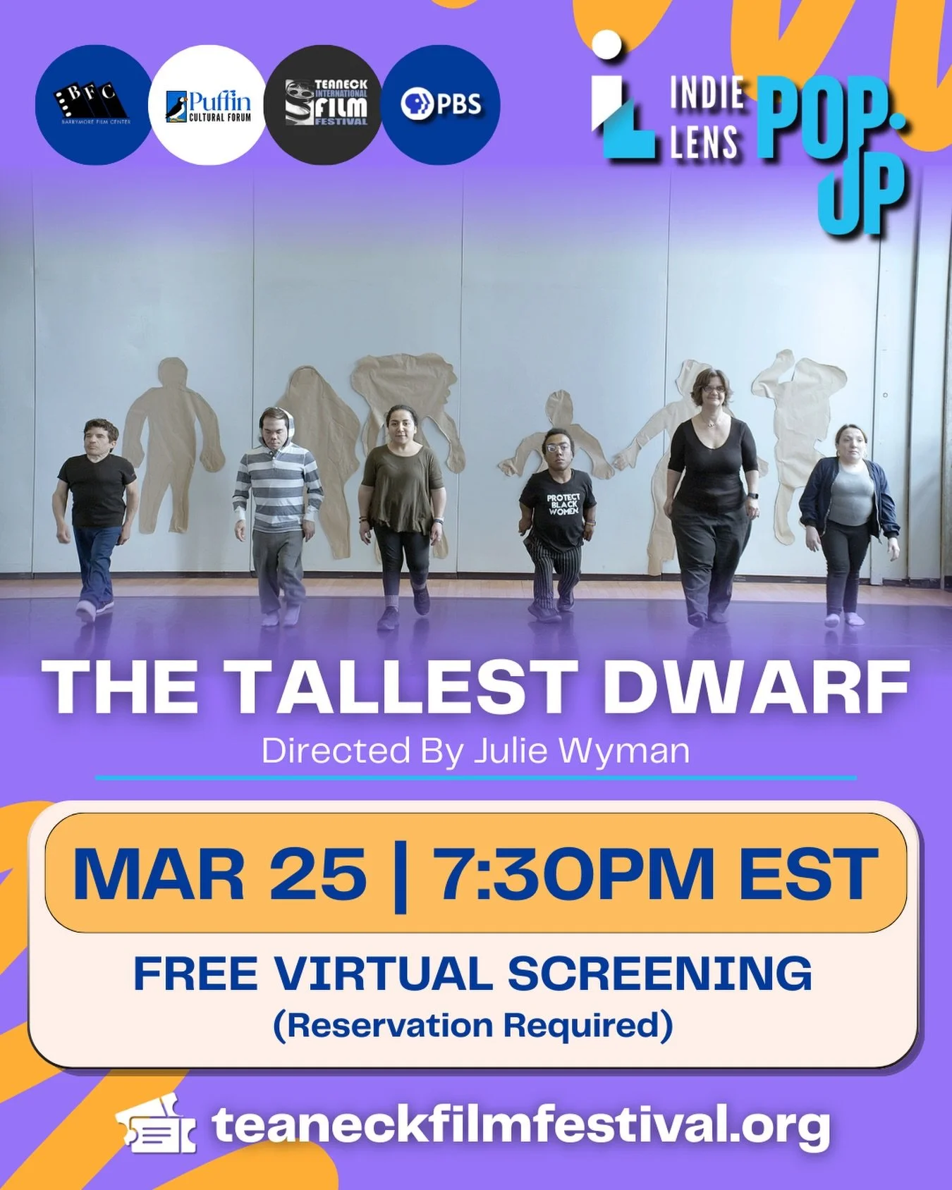 Join us for a special virtual screening of The Tallest Dwarf on March 25 at 7:30 PM EST 🎬

Directed by @julieforrestwyman, this powerful documentary follows the filmmaker as she searches for her place within the Little People community while explori