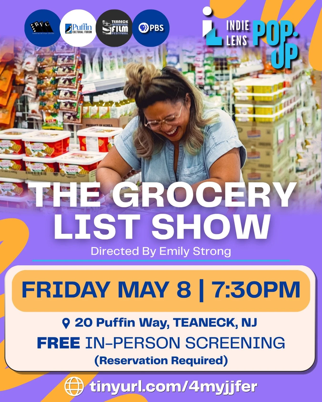 Join us for an in-person screening of The Grocery List Show, directed by Emily Strong and hosted by Top Chef contender Chrissy Camba. This vibrant documentary series explores five international grocery stores across the U.S.&mdash;and the stories, tr