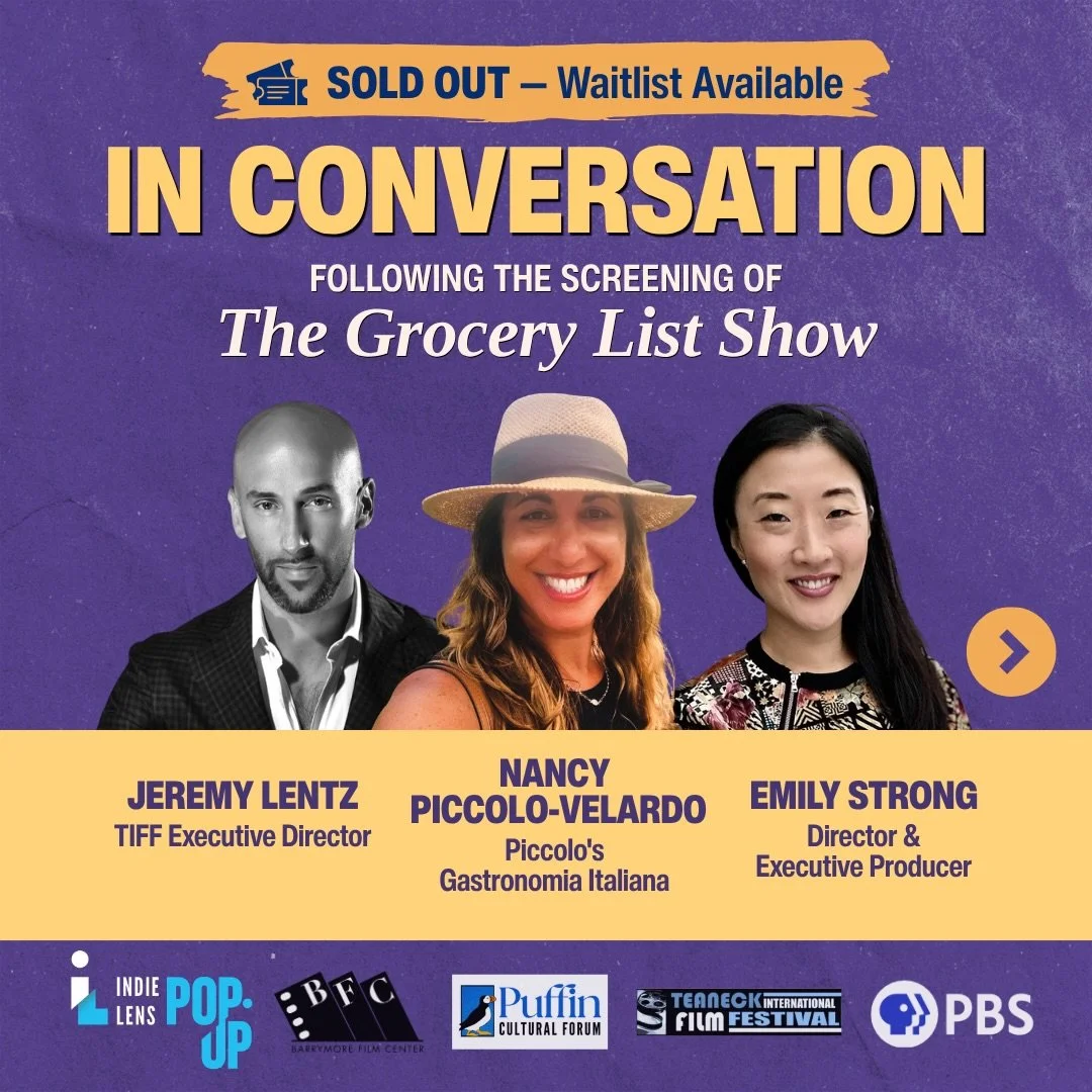 Our screening of &ldquo;The Grocery List Show&rdquo; as part of the PBS Independent Lens series may be SOLD OUT &mdash; but you can still join the waitlist! 🎬

Scan the QR code in the final slide for a chance to attend this special evening featuring