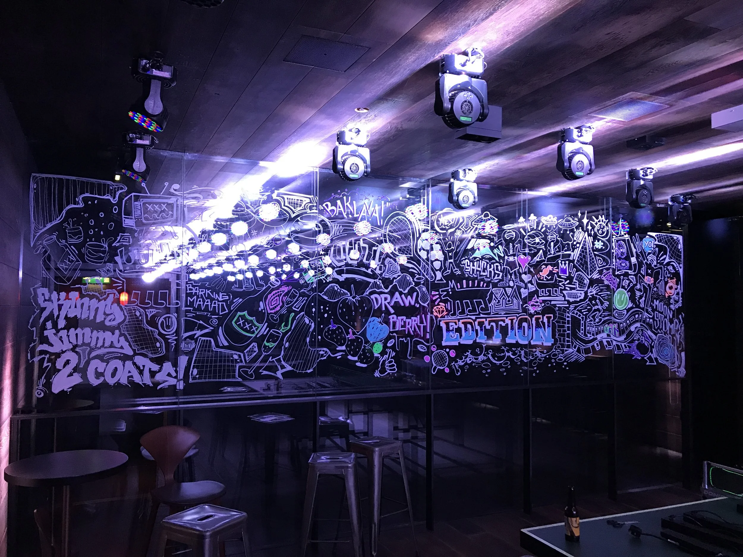 Neon Ping Pong Party - The London Edition Hotel