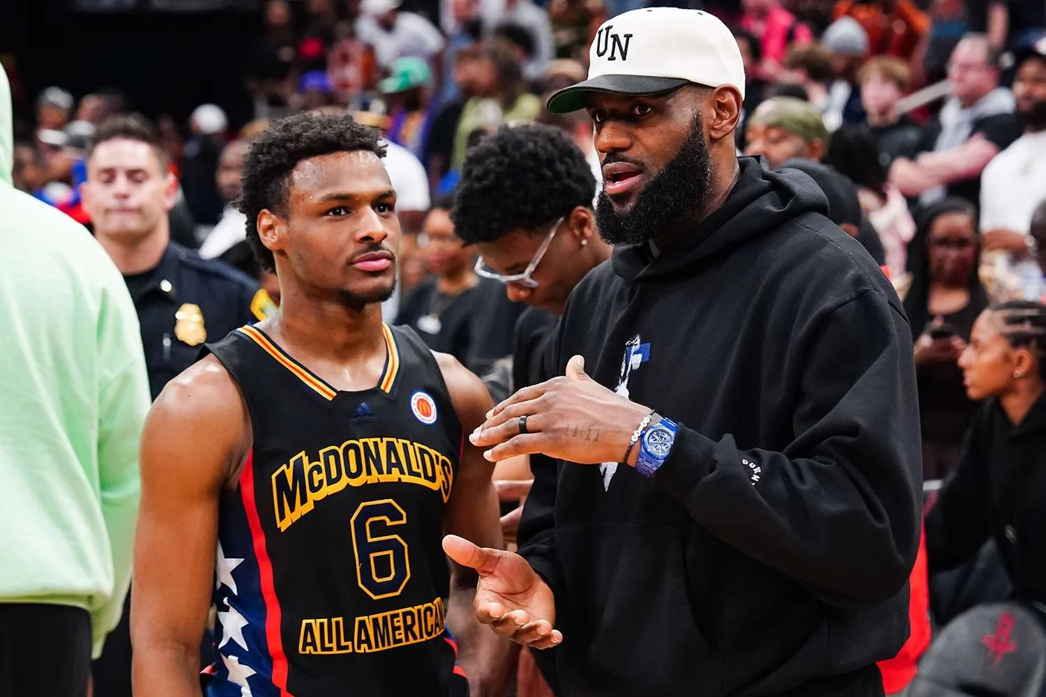 Like Father Like Son Bronny James Shines in the McDonald's All American Game
