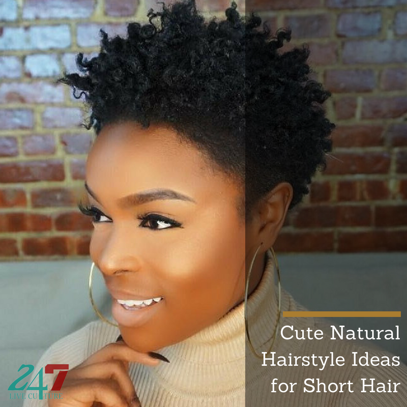 Cute Natural Hairstyle Ideas for Short Hair