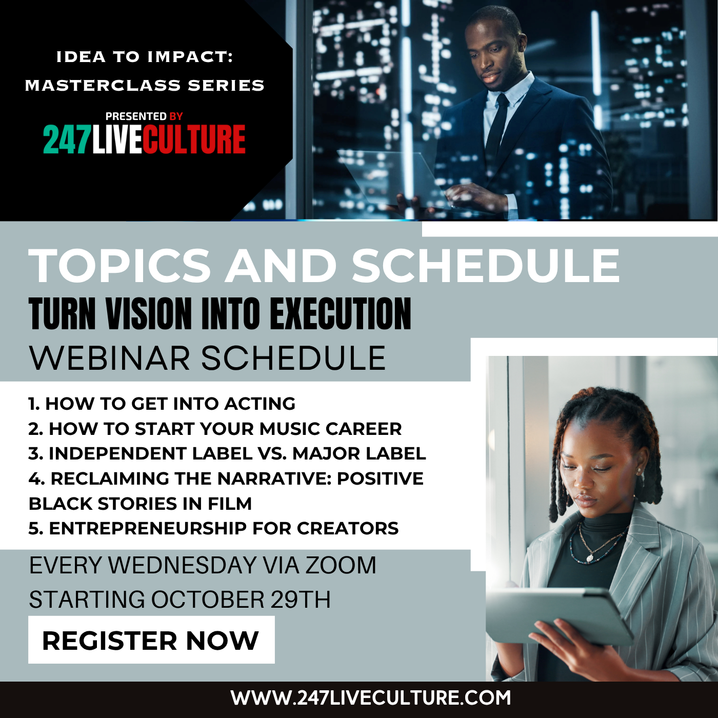 247 Live Culture Launches ‘From Idea to Impact’ Masterclass Series Helping Creatives Level Up