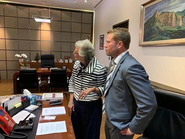 In the office of Olga Sanchez-Cordero, Mexico&rsquo;s Secretar&iacute;a de Gobernaci&oacute;n, the #2 position after the president. We were discussing a new plan and partnership between Government of Mexico and @ourrescue to combat trafficking, when 