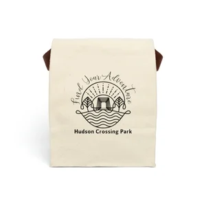 Canvas Lunch Bag With Strap Hudson Crossing Park