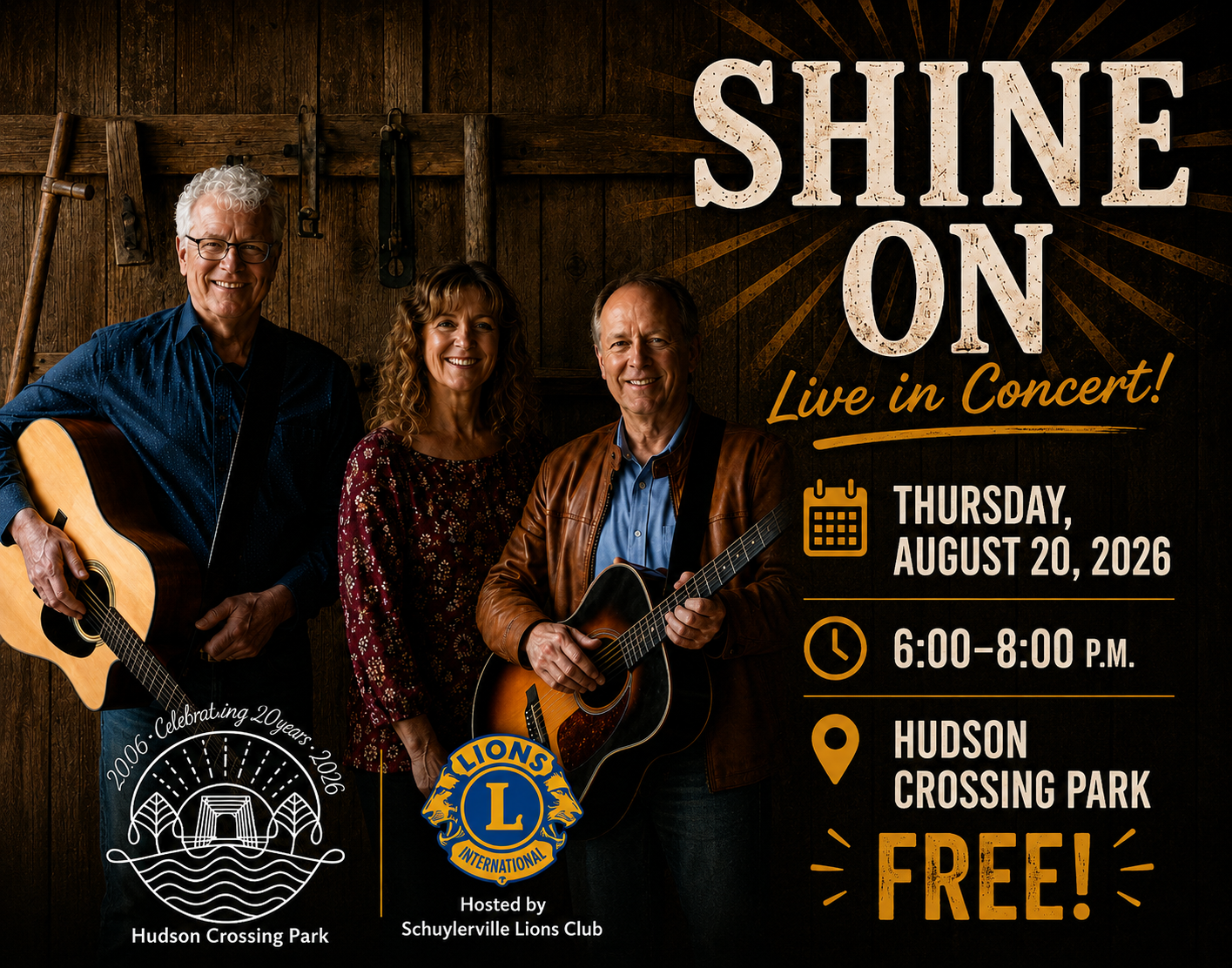 Shine On, sponsored by the Lions Club