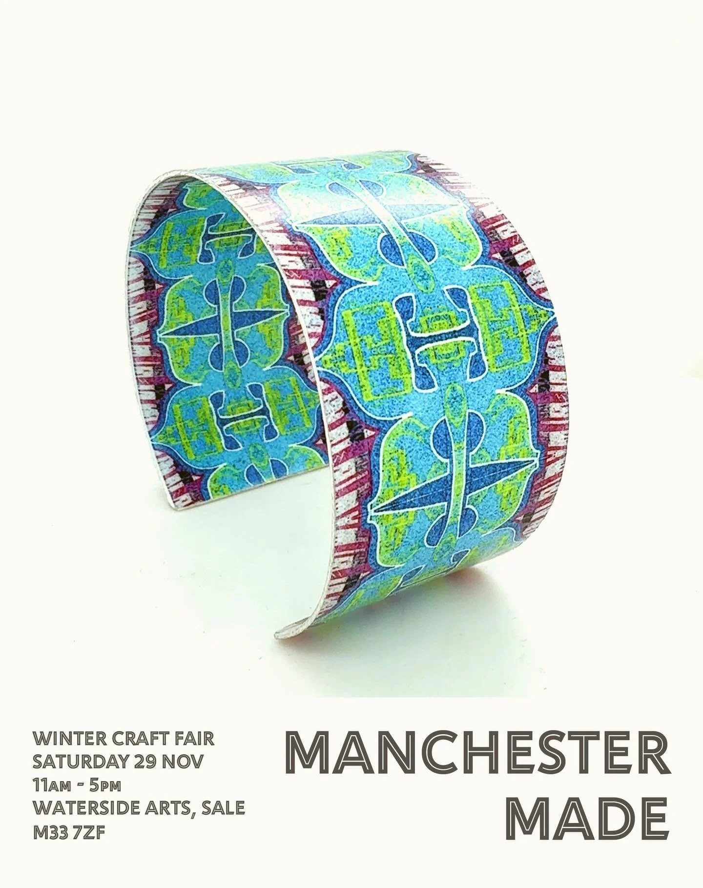 The countdown begins. 1 week until Manchester Made Winter Christmas Fair @watersidearts_ 

Explore our stunning range of handmade crafts, made locally for the perfect Christmas gift.

Saturday 29th November, 11-5
Waterside Arts, Sale

@creative_indus
