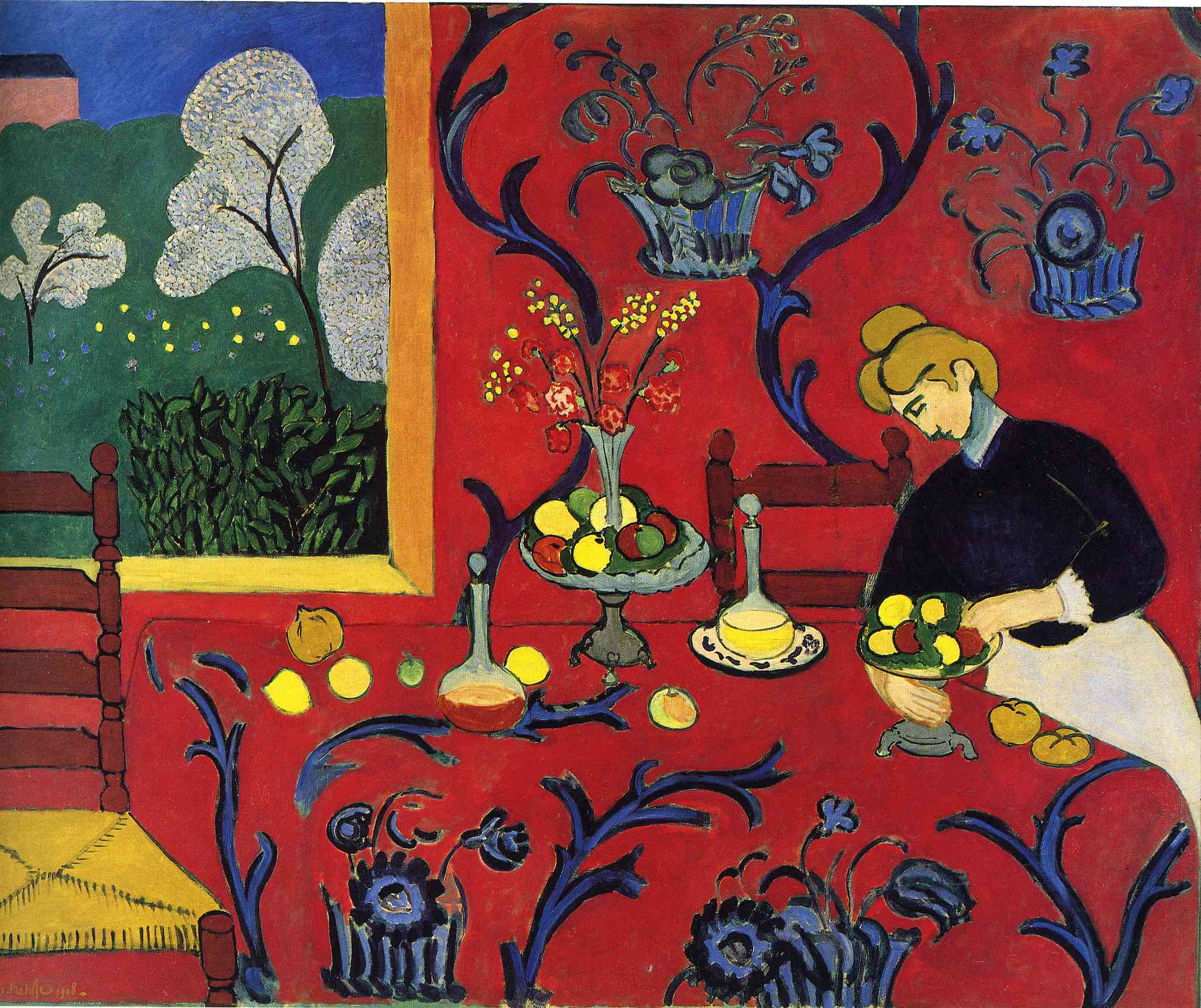 Henri Matisse "The Dessert: Harmony in Red" 1908