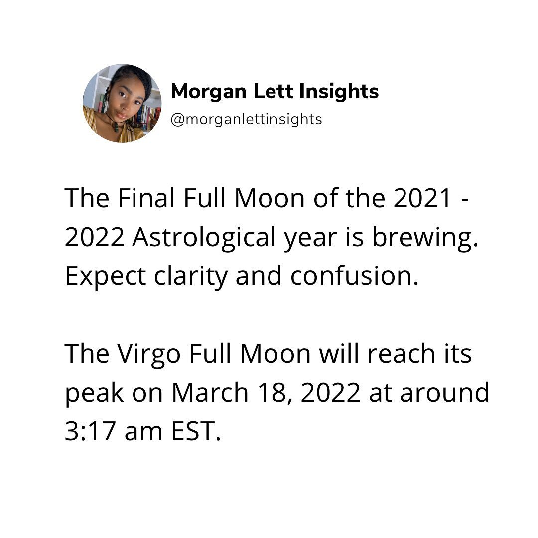 We are officially counting down the last 4 days of Pisces season, and I don&rsquo;t know about you, but it&rsquo;s been a wild one. 🌚☕️

Some of the themes and messages that keep coming up for me are: 

* I can&rsquo;t rush progress. So I&rsquo;m le