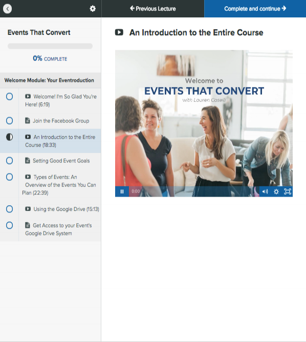 You'll get immediate access to all videos and templates! You'll be guided into the Facebook group as well, where you should join and introduce yourself. Tag me with any questions!