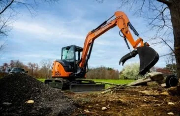 Hitachi ZX50 Mini Excavator For Rent at American Pride Rental Equipment & Sales in Sarasota FL