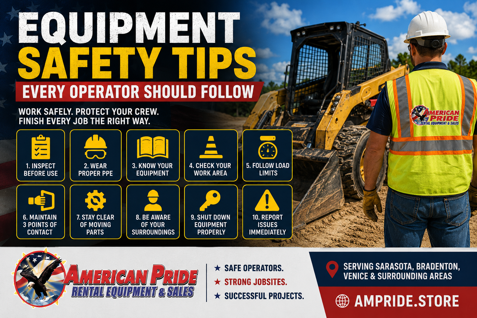 Equipment Safety Tips Every Operator Should Follow in Sarasota, FL