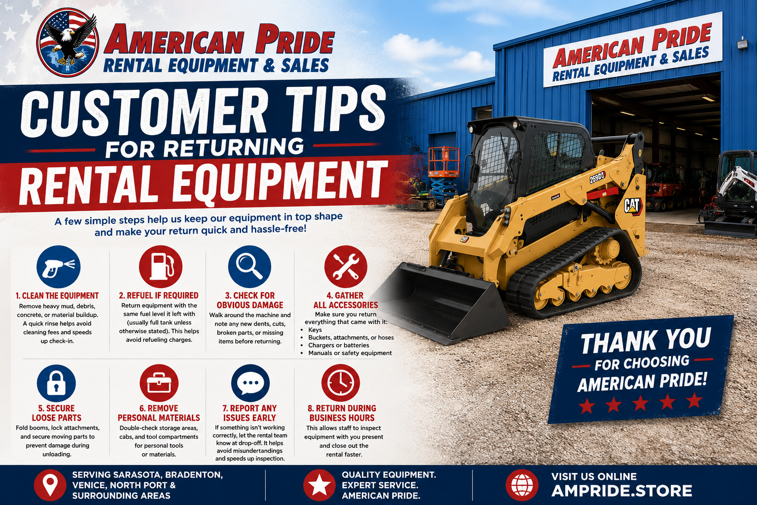 Customer Tips For Returning Rental Equipment
