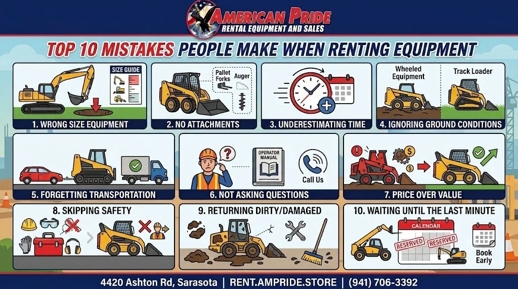 Top 10 Mistakes People Make When Renting Equipment (And How to Avoid Them)