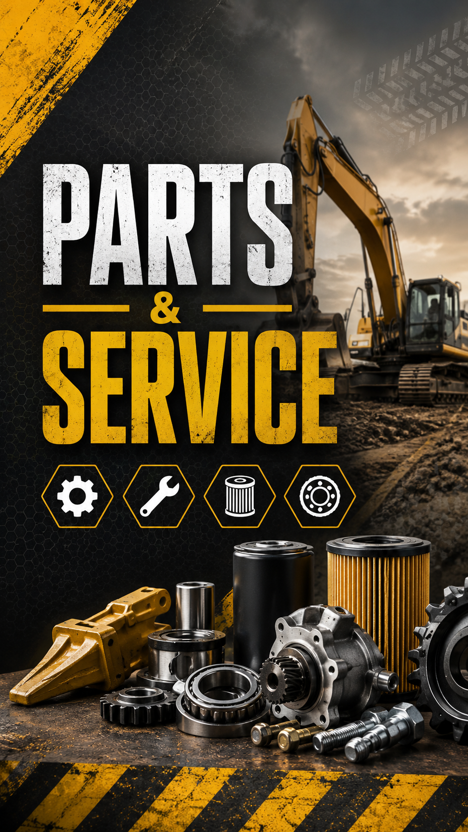 Tool and equipment parts and service available at American Pride Rental Equipment and Sales in Sarasota FL