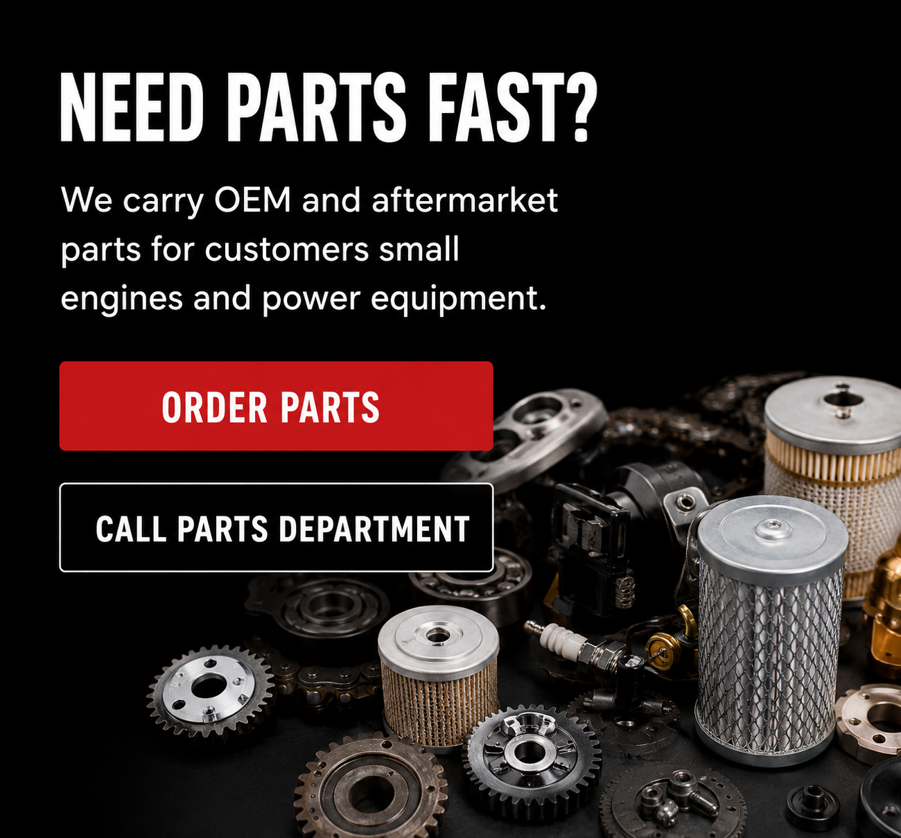 American Pride Rental Equipment and Sales sell OEM and replacement parts for your tools and construction equipment