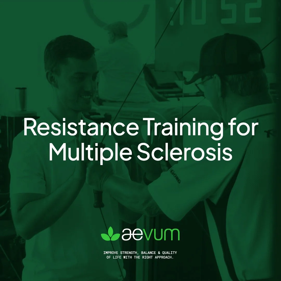 Living with Multiple Sclerosis doesn&rsquo;t mean giving up on strength &mdash; in fact, resistance training can support mobility, reduce fatigue, and improve quality of life. ✨

At Aevum, we help people with MS build confidence through safe, tailore