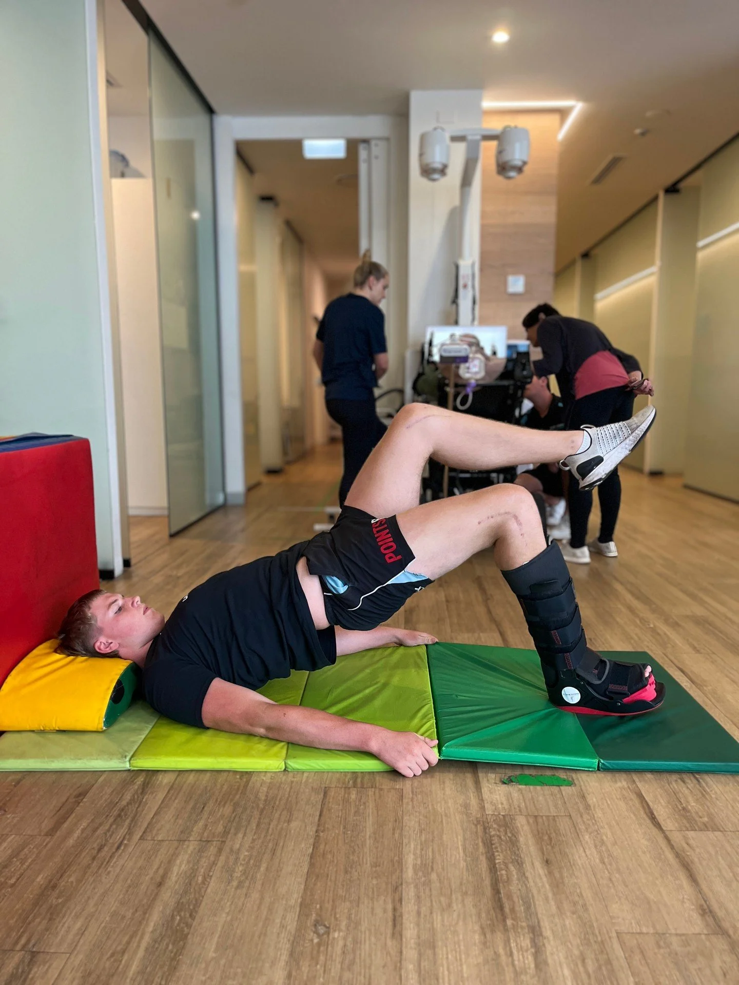 When an injury is recovering, it's important to remember that just because one part needs to rest it doesn't mean everything needs to rest. Maintaining strength and stability during recovery helps limit future injury and supports a full recovery.