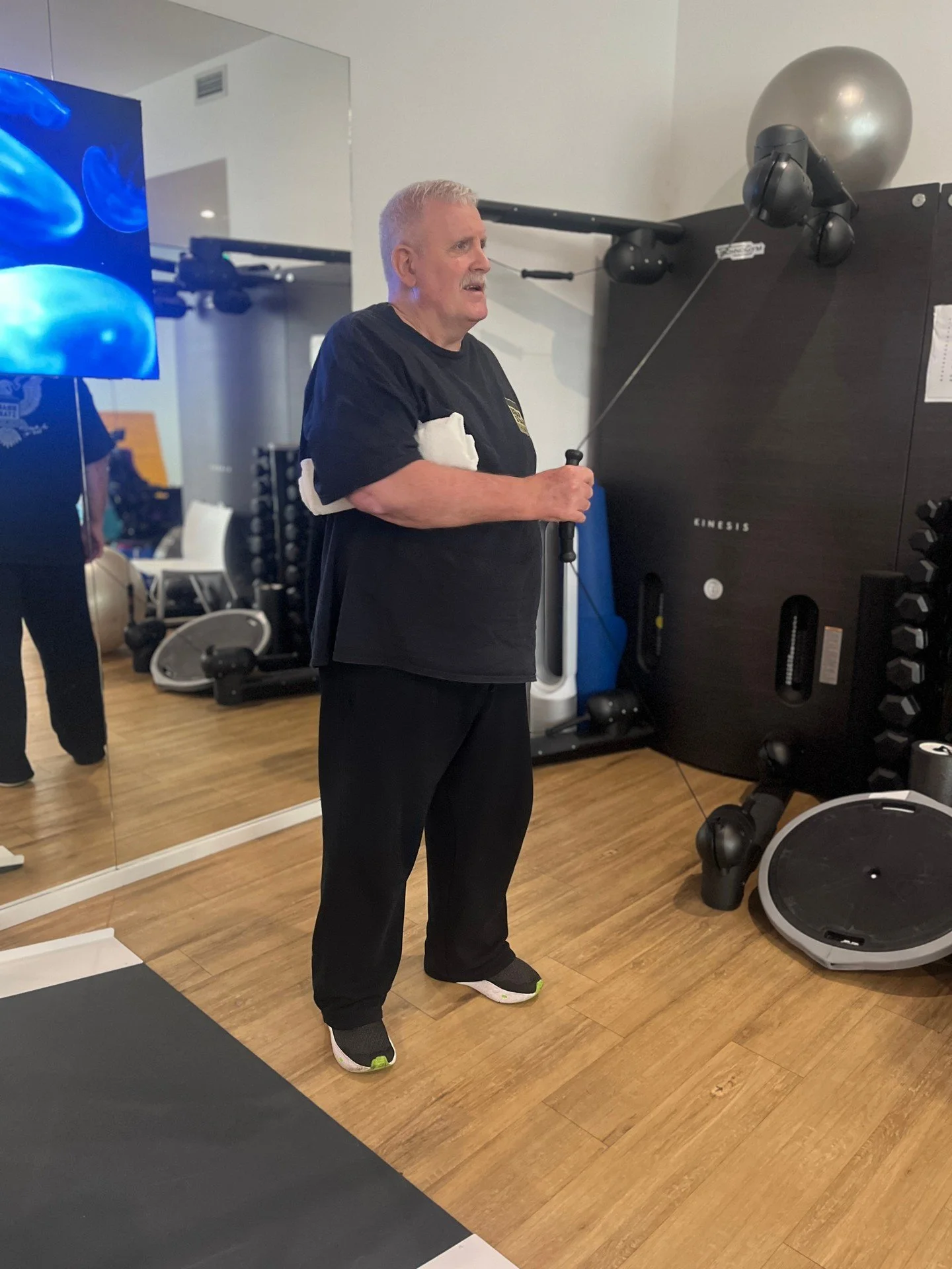 Shoulder strengthening post injury. Start early and simple and build from there