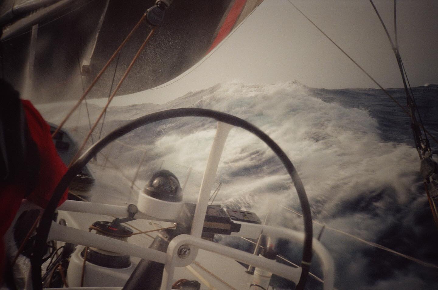 Heavy seas with Viva Mexico. 35mm analog