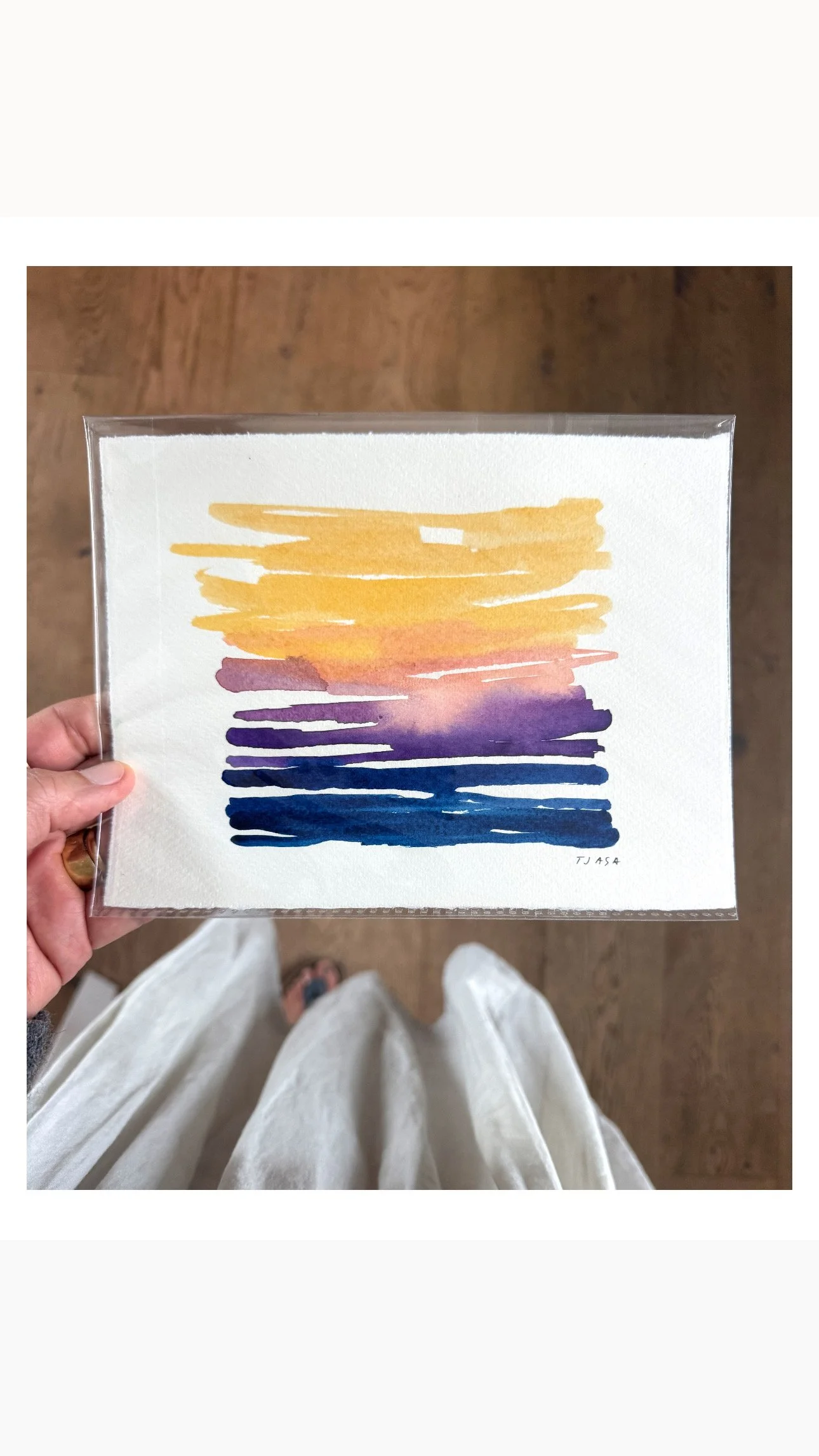 Dipping In I 6 X 8 I unframed