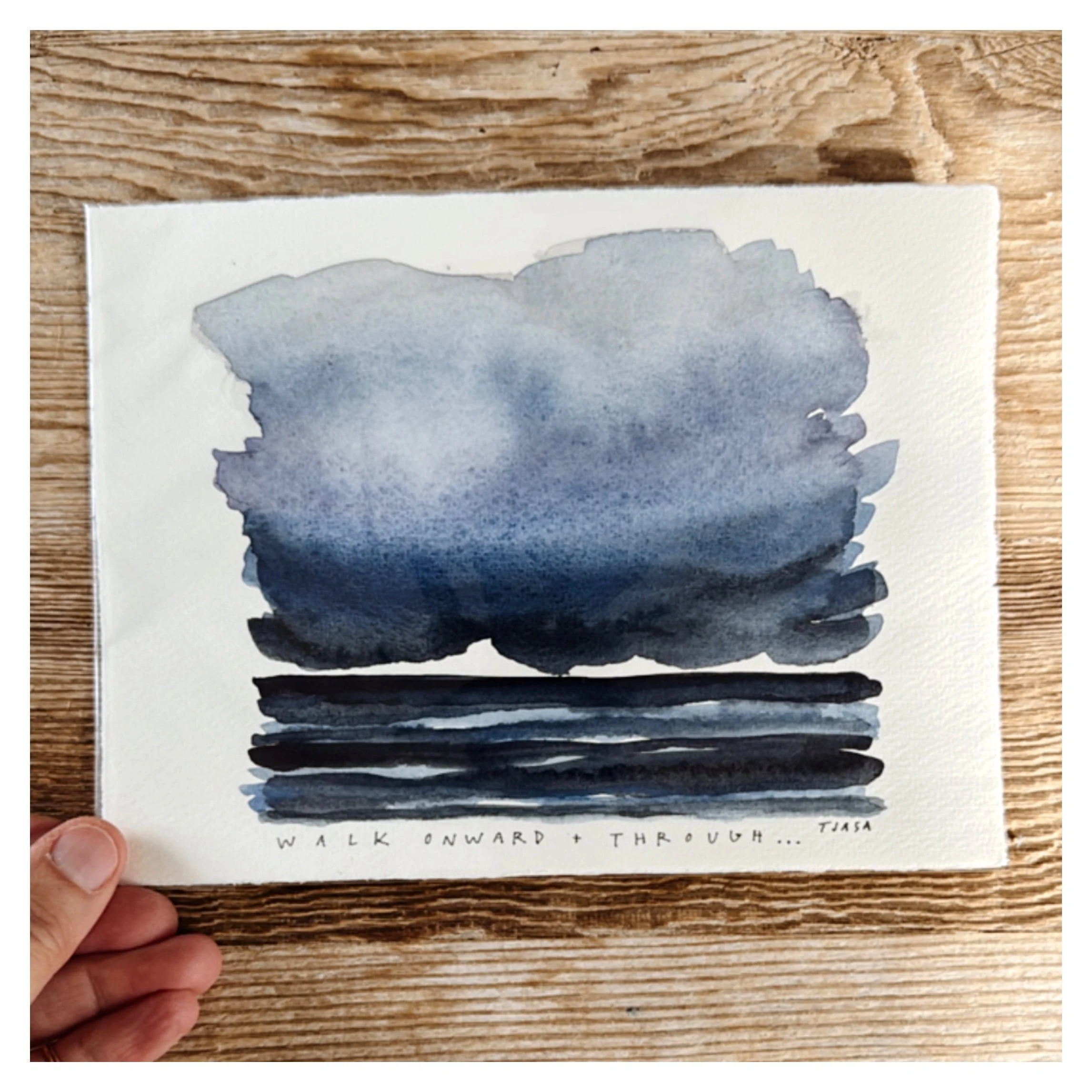 Walk Onward & Through I 6 X 8  I  unframed