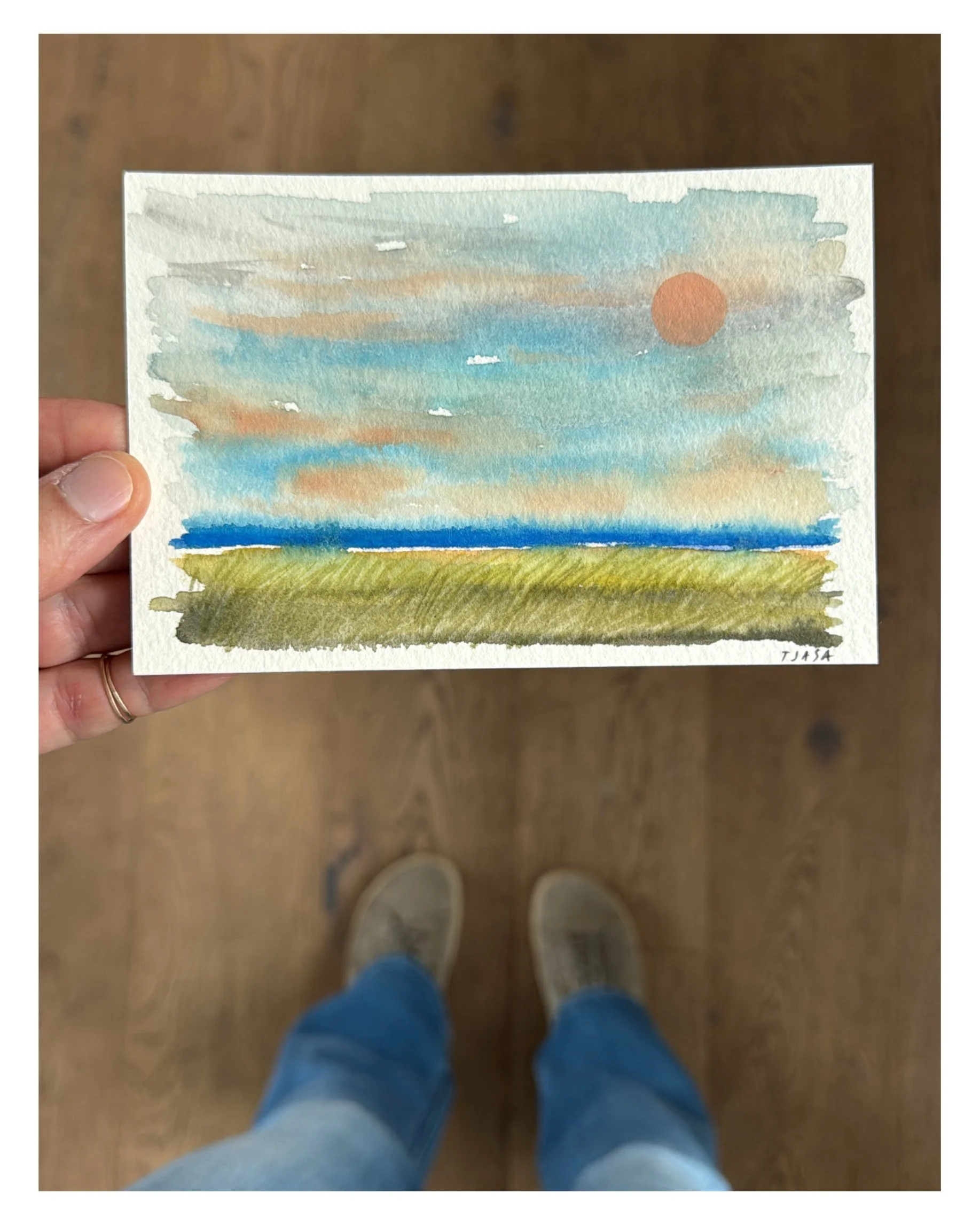 The Sun Always Rises  I   4  X 6  I unframed