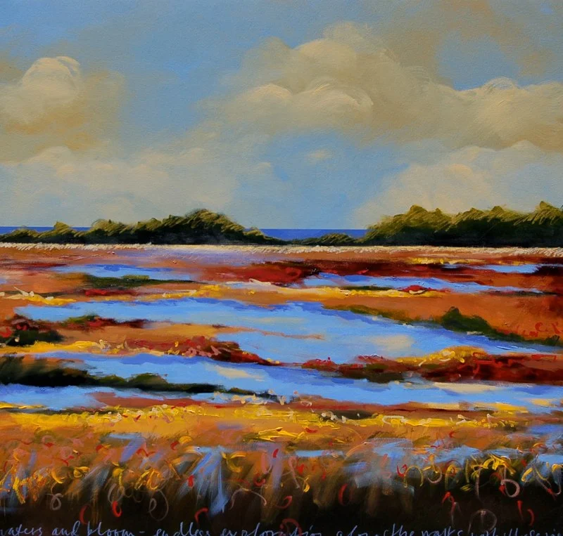 Morning Waters in Bloom | 40 X 42