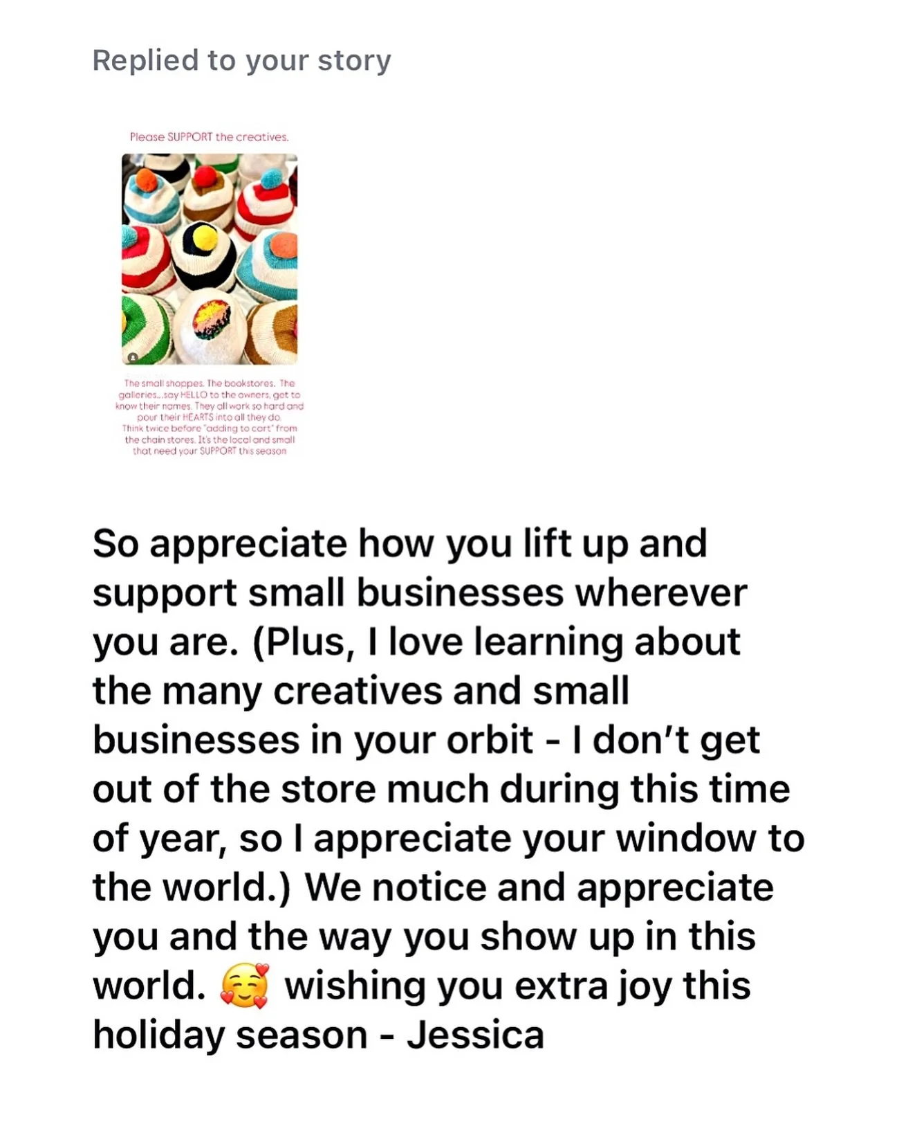 This beautiful and kind comment comes from Jessica, one of the owners of the wonderful Brewster Bookstore on Cape Cod.  I introduced myself to Jessica the first time I ever wandered into their beautiful shoppe &hellip; we spoke for a while and to no 