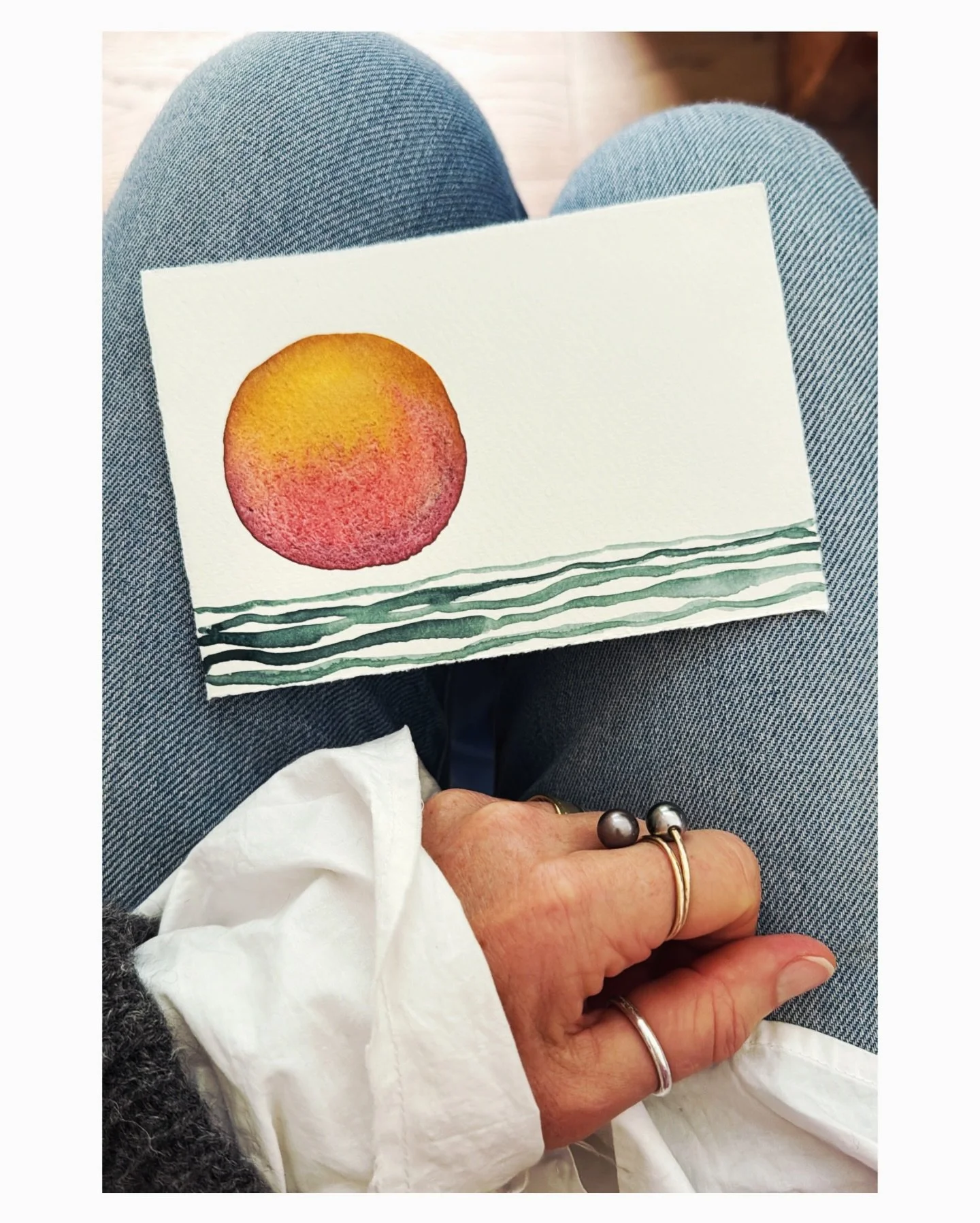 Painting the CALM. 🙏 Have a beautiful Wednesday. xx